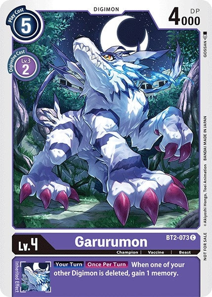 Garurumon - BT2-073 (Official Tournament Pack Vol.3) (2073) [BT01-03] - Digimon Card Game Single