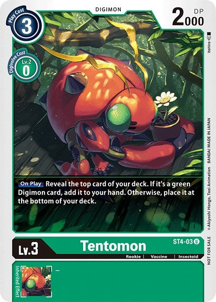 Tentomon (Official Tournament Pack Vol.3) (403) [ST-4] - Digimon Card Game Single