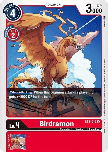 Birdramon - BT2-012 (Official Tournament Pack Vol.3) (2012) [BT01-03] - Digimon Card Game Single