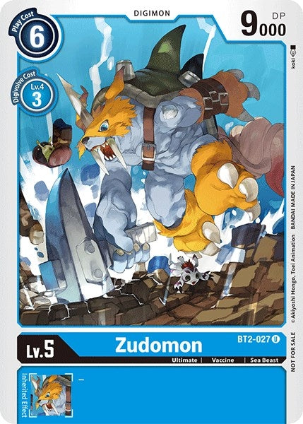Zudomon - BT2-027 (Official Tournament Pack Vol.3) (2027) [BT01-03] - Digimon Card Game Single