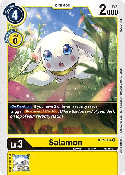 Salamon - BT2-034 (Official Tournament Pack Vol.3) (2034) [BT01-03] - Digimon Card Game Single