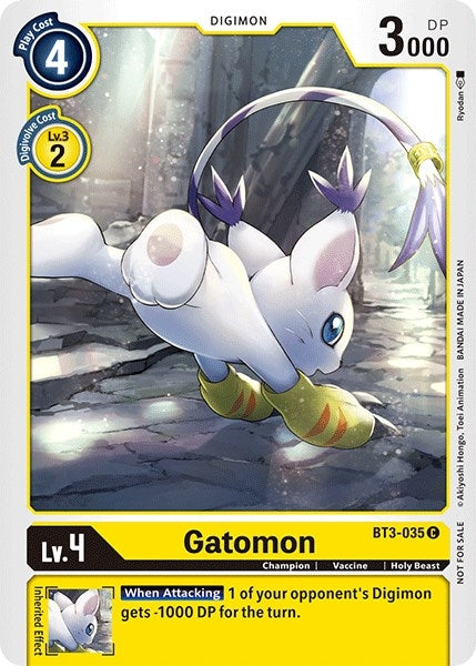 Gatomon - BT3-035 (Official Tournament Pack Vol.3) (3035) [BT01-03] - Digimon Card Game Single