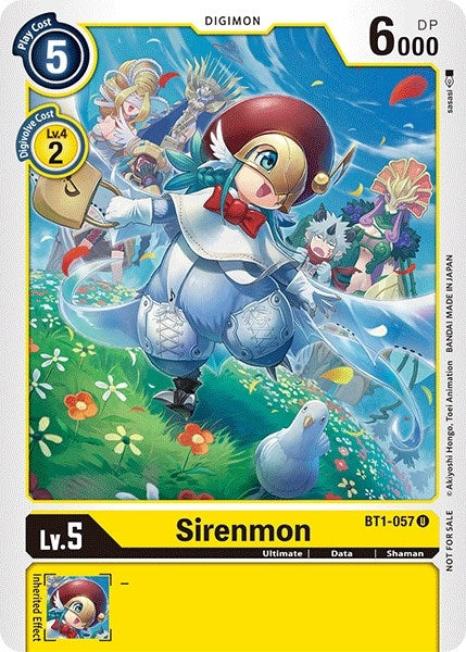 Sirenmon (Winner Pack Double Diamond) (1057) [BT01-03] - Digimon Card Game Single