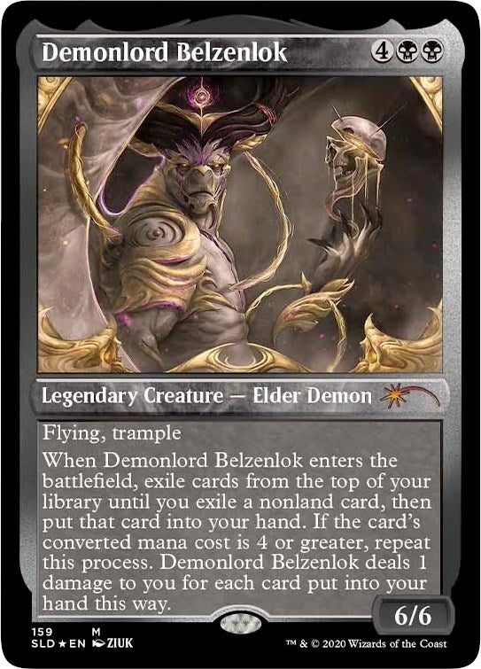 Demonlord Belzenlok (Foil Etched) (159) [SLD] - MTG Single