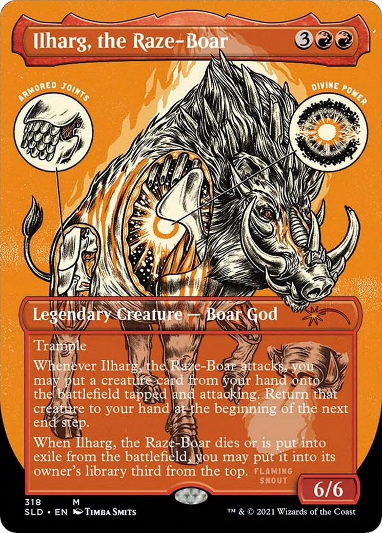 Ilharg the Raze-Boar (Foil Etched) (318) [SLD] - MTG Single