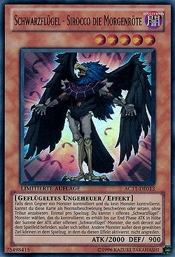 Blackwing - Sirocco the Dawn (German) - ’Schwarzflugel - Sirocco die Morgenröte’ (11013) (AC11) - YuGiOh Single