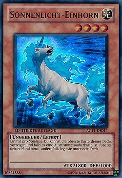 Sunlight Unicorn (German) - ’Sonnenlicht-Einhorn’ (11014) (AC11) - YuGiOh Single