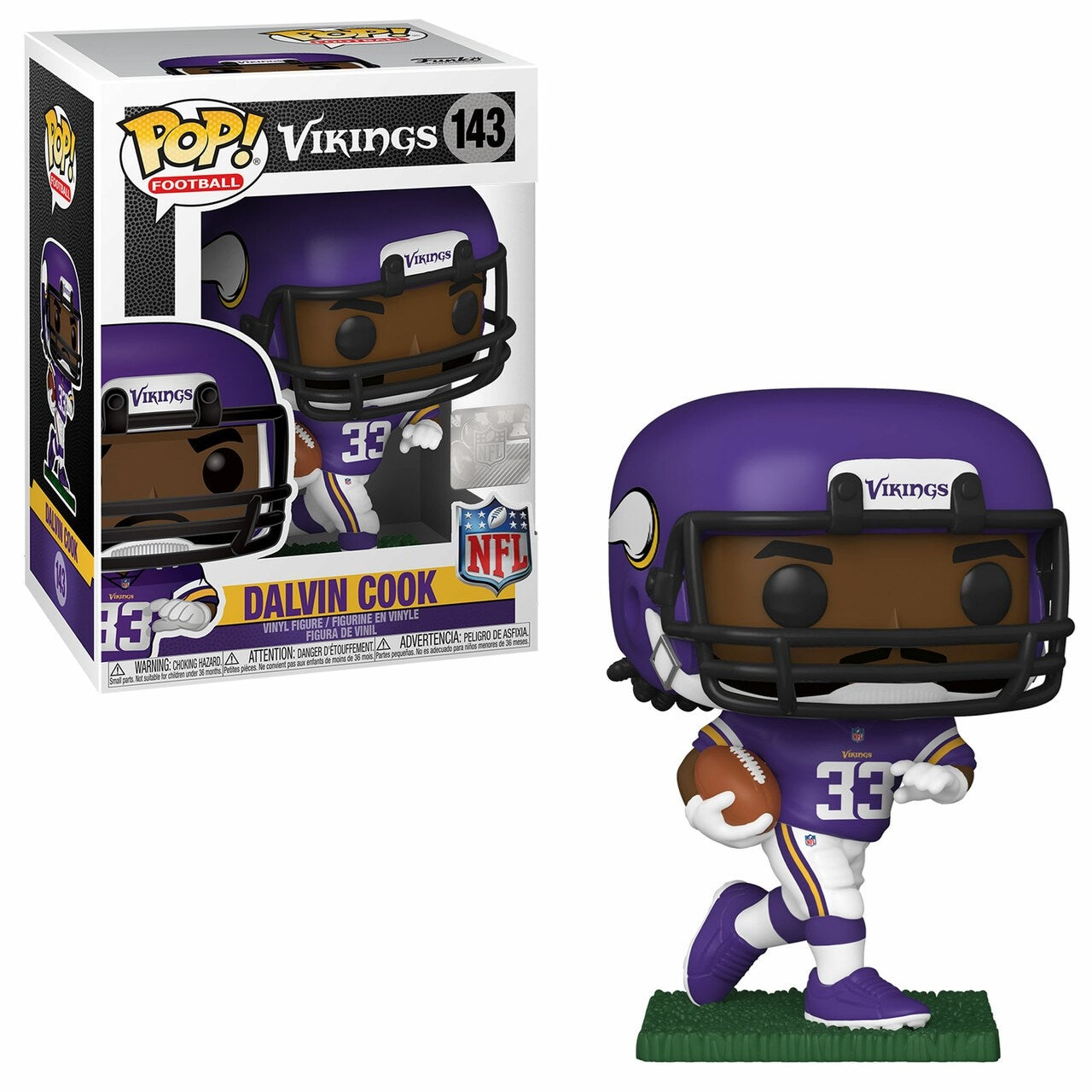 Minnesota Vikings NFL: Dalvin Cook (143) [POP!] - Funko Sealed