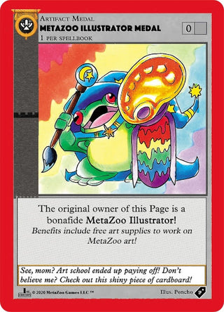 Metazoo Illustrator Medal (MEDALS) - MetaZoo Single
