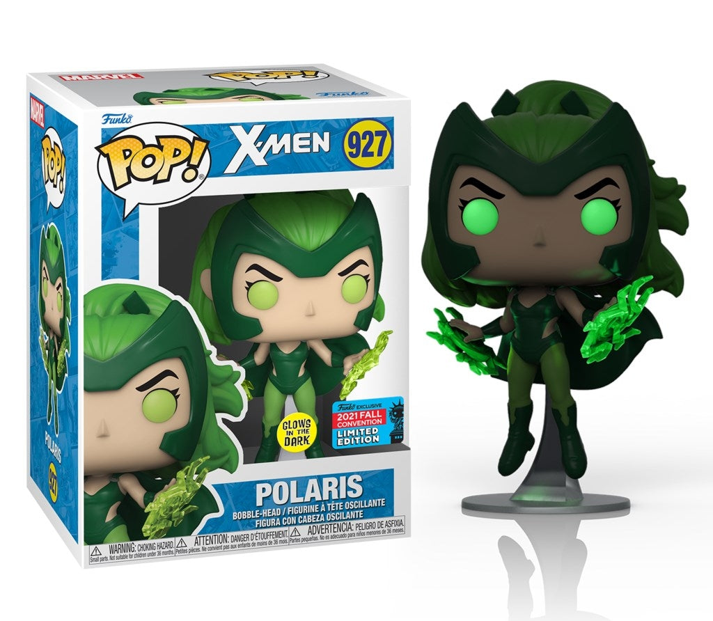 X-Men: Polaris (Bobble-Head) (Glow in the Dark) (NYCC Exclusive) (927) [POP!] - Funko Sealed