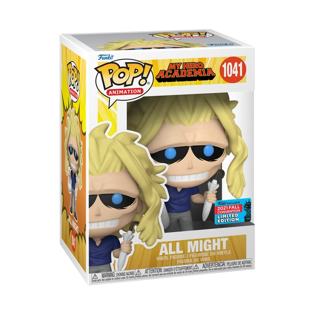 My Hero Academia: All Might (With Bag and Umbrella) (NYCC Exclusive) (1041) [POP!] - Funko Sealed