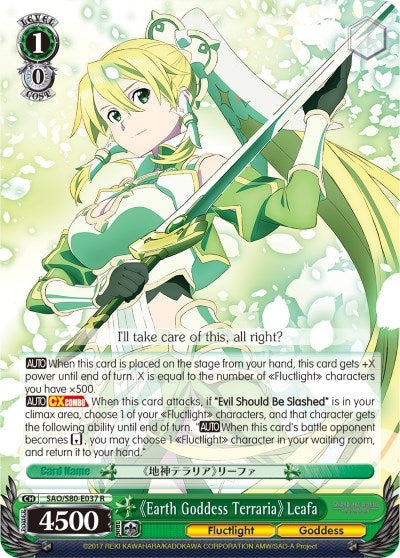 Earth Goddess Terraria Leafa (80037) [SAO/S80] - Weiss Schwarz Single