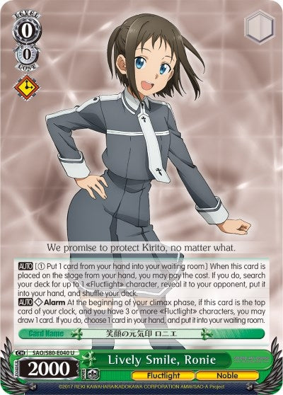 Lively Smile Ronie (80040) [SAO/S80] - Weiss Schwarz Single