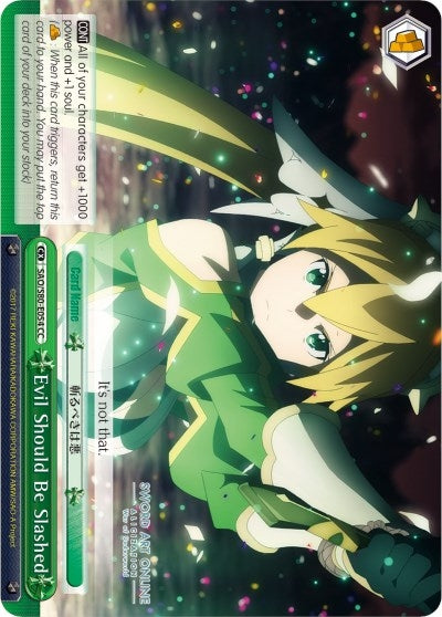 Evil Should Be Slashed (80054) [SAO/S80] - Weiss Schwarz Single
