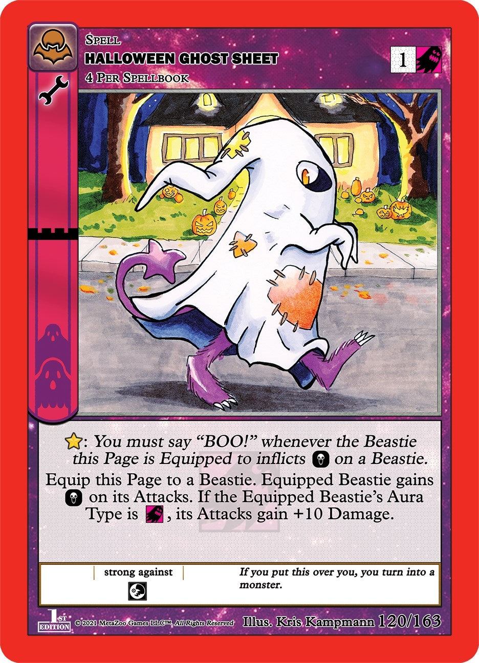 Halloween Ghost Sheet (120) (NFFE) - MetaZoo Single