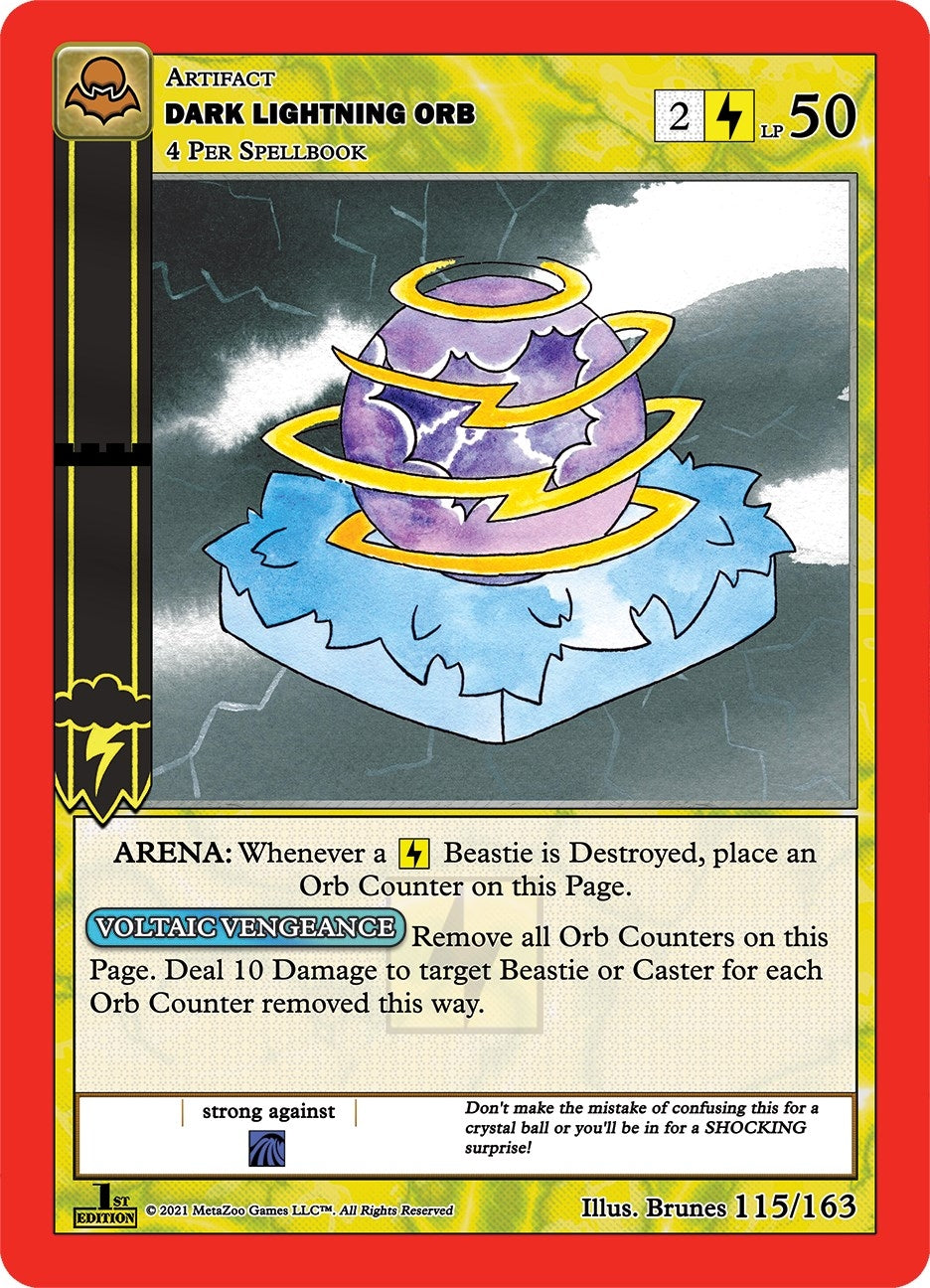 Dark Lightning Orb (115) (NFFE) - MetaZoo Single
