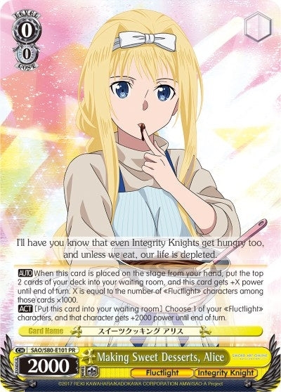 Making Sweet Desserts Alice (80101) [SAO/S80] - Weiss Schwarz Single