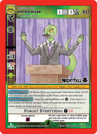 Reptoid Ruler (1) (NFFE-TD) - MetaZoo Single