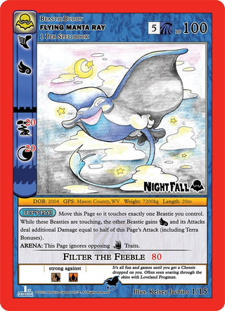 Flying Manta Ray (1) (NFFE-TD) - MetaZoo Single