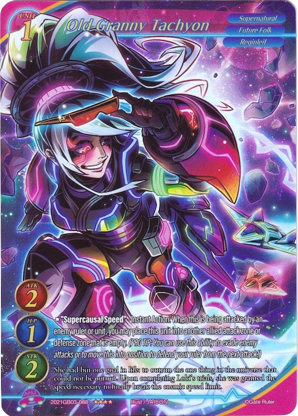Old Granny Tachyon (Full Art) (2021) [GB03] - Gate Ruler Single