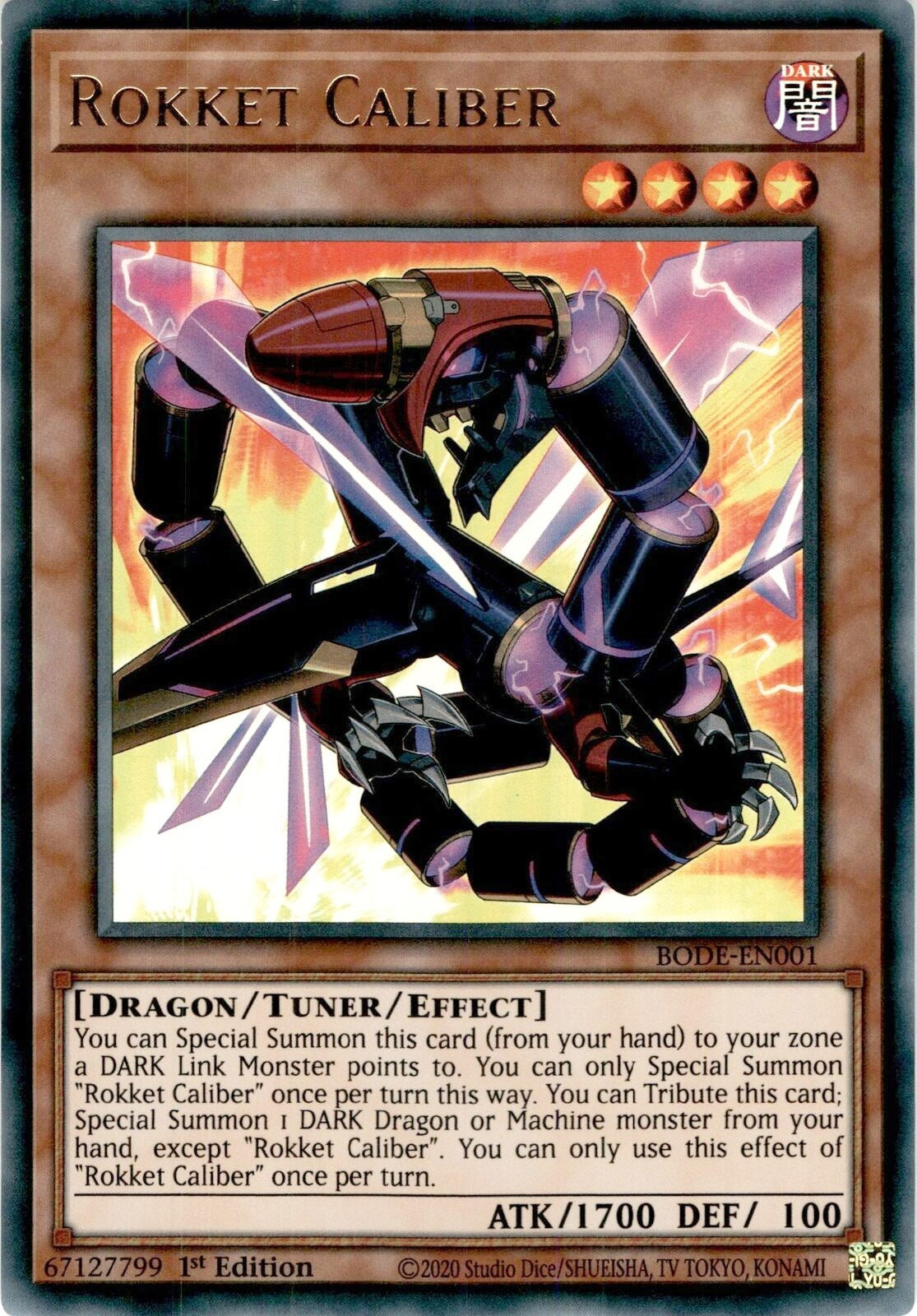 Rokket Caliber (1) (BODE) - YuGiOh Single