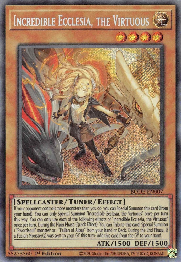 Incredible Ecclesia the Virtuous (7) (BODE) - YuGiOh Single