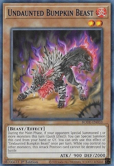 Undaunted Bumpkin Beast (33) (BODE) - YuGiOh Single