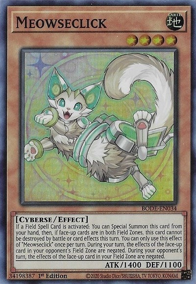 Meowseclick (34) (BODE) - YuGiOh Single