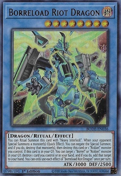 Borreload Riot Dragon (36) (BODE) - YuGiOh Single
