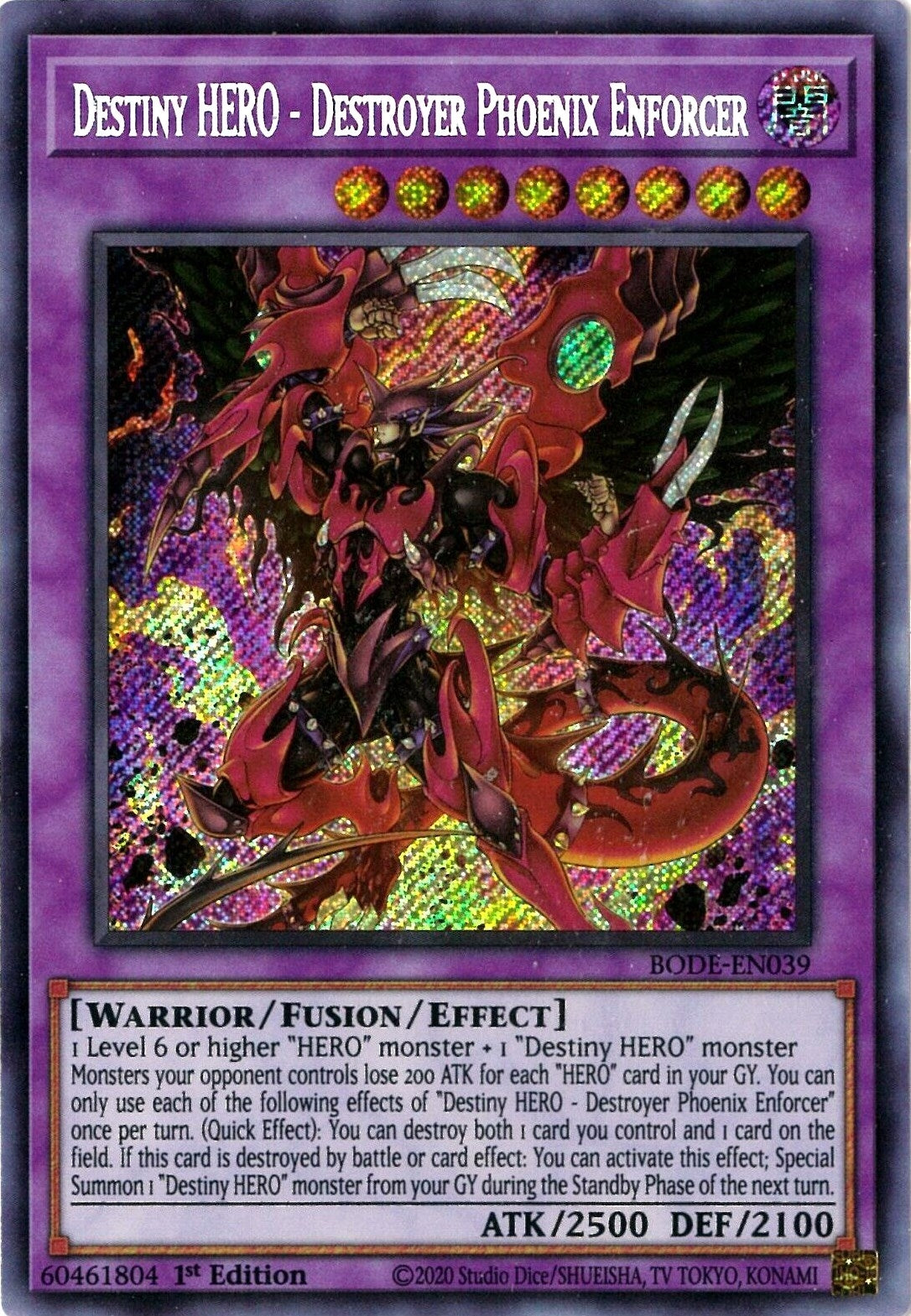Destiny HERO - Destroyer Phoenix Enforcer (39) (BODE) - YuGiOh Single