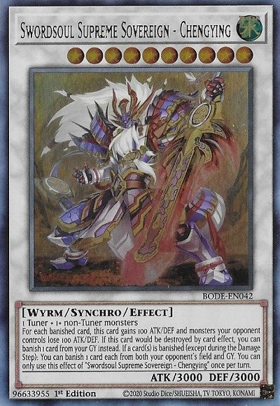 Swordsoul Supreme Sovereign - Chengying (42) (BODE) - YuGiOh Single