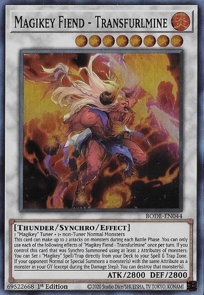Magikey Fiend - Transfurlmine (44) (BODE) - YuGiOh Single