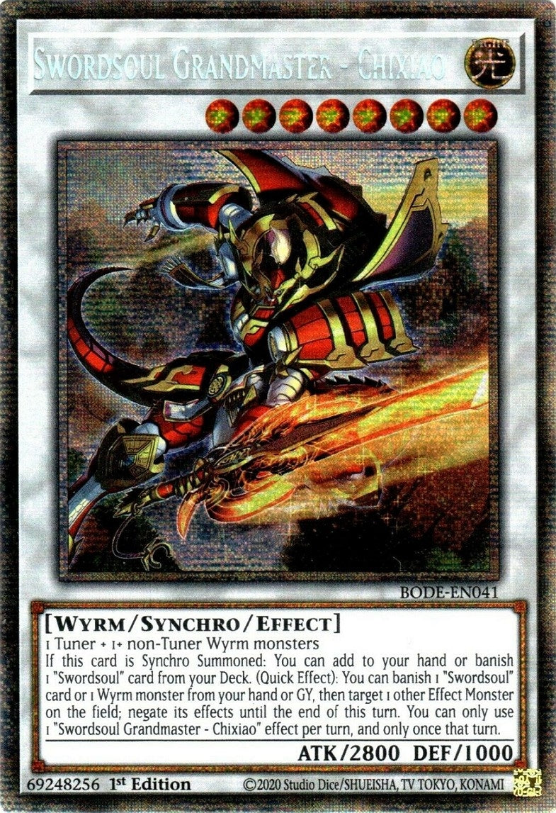 Swordsoul Grandmaster - Chixiao (Starlight Rare) (41) (BODE) - YuGiOh Single