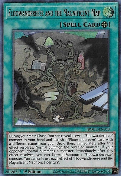 Floowandereeze and the Magnificent Map (58) (BODE) - YuGiOh Single