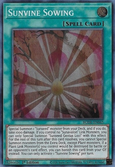 Sunvine Sowing (65) (BODE) - YuGiOh Single