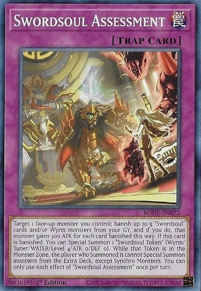 Swordsoul Assessment (72) (BODE) - YuGiOh Single
