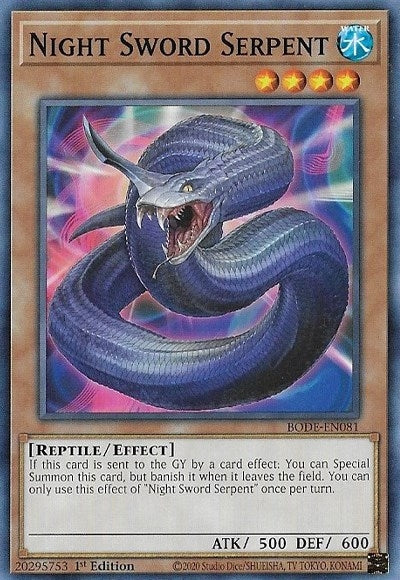 Night Sword Serpent (81) (BODE) - YuGiOh Single
