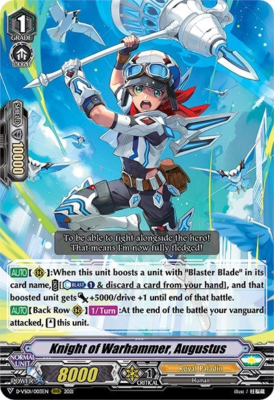 Knight of Warhammer Augustus (1003) [D-VS01] - Cardfight Vanguard Single