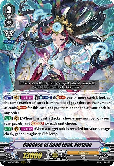 Goddess of Good Luck Fortuna (1015) [D-VS01] - Cardfight Vanguard Single