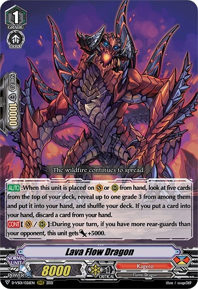 Lava Flow Dragon (1026) [D-VS01] - Cardfight Vanguard Single