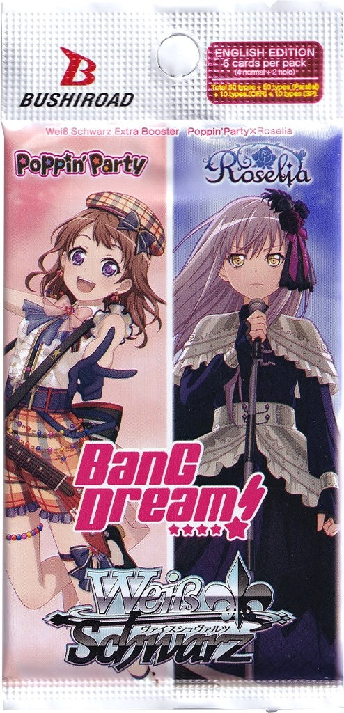 Poppin’Party x Roselia Extra Booster Pack [BD/WE35] - Weiss Schwarz Sealed