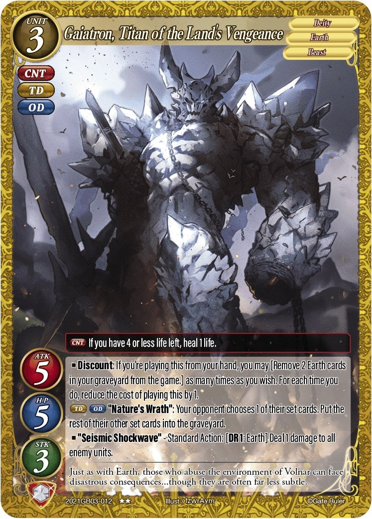 Gaiatron Titan of the Land’s Vengeance (2021) [GB03] - Gate Ruler Single