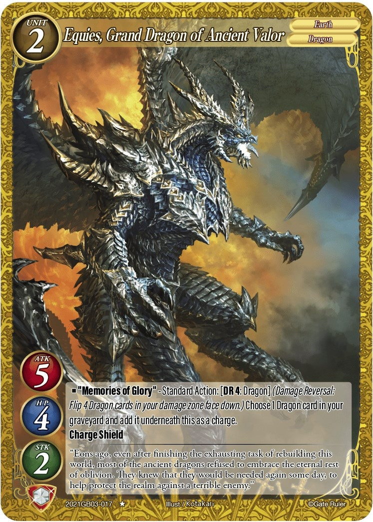 Equies Grand Dragon of Ancient Valor (2021) [GB03] - Gate Ruler Single