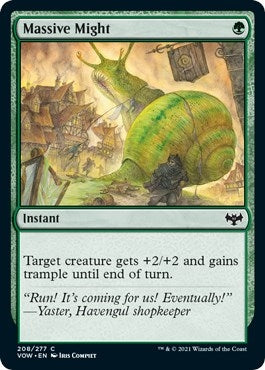 Massive Might (208) [VOW] - MTG Single