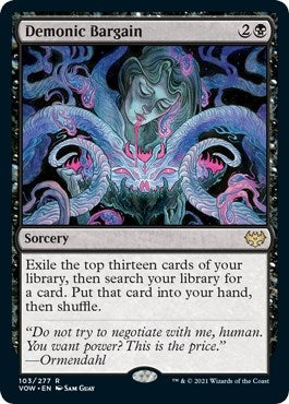 Demonic Bargain (103) [VOW] - MTG Single