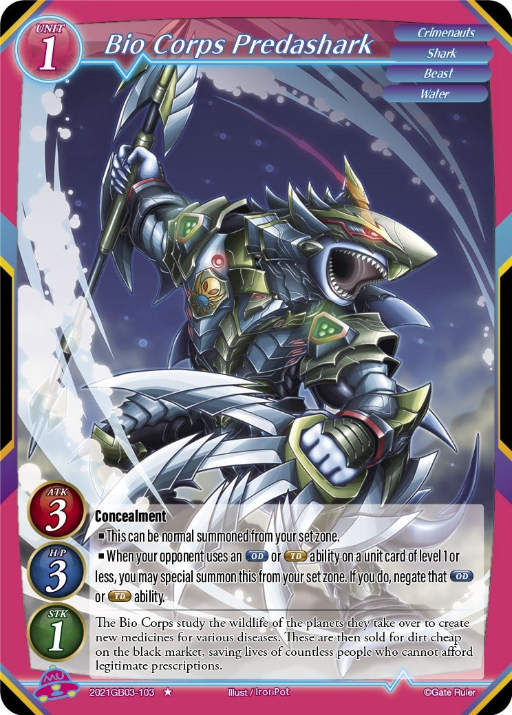 Bio Corps Predashark (2021) [GB03] - Gate Ruler Single