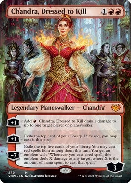 Chandra Dressed to Kill (Borderless) (279) [VOW] - MTG Single