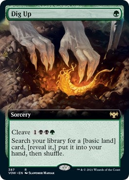 Dig Up (Extended Art) (387) [VOW] - MTG Single