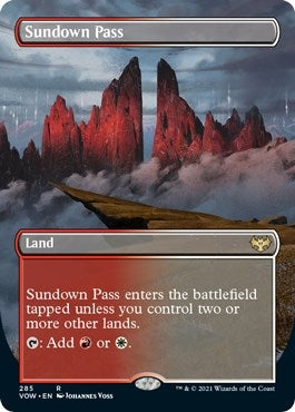 Sundown Pass (Borderless) (285) [VOW] - MTG Single