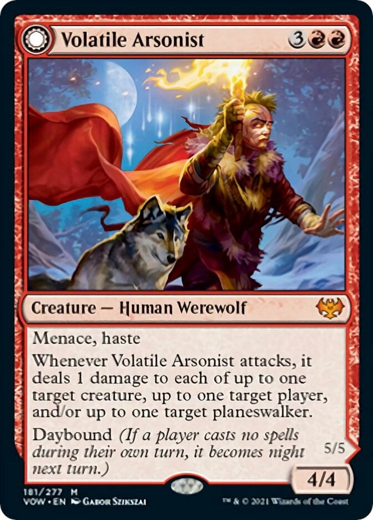 Volatile Arsonist (181) [VOW] - MTG Single